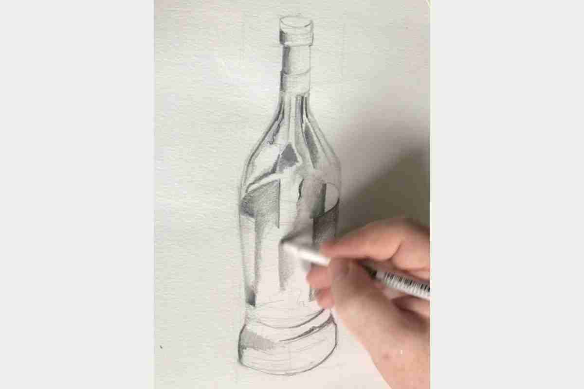 Wie man eine Flasche zeichnet