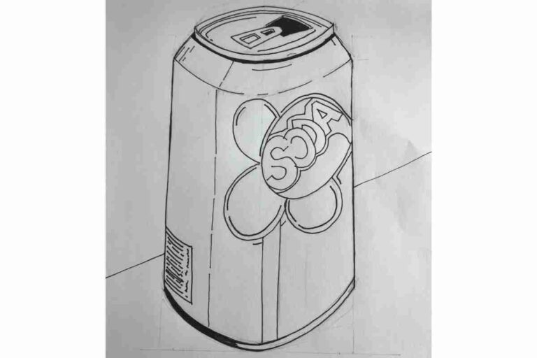 How to Draw a Can of Soda