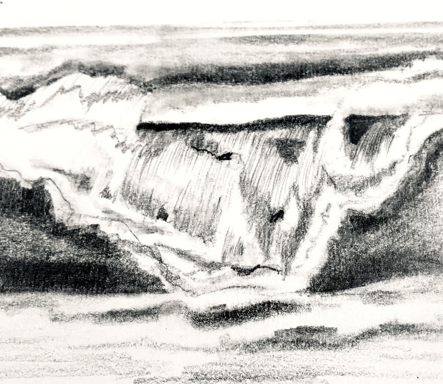 Wie man Wellen und Meeresschaum zeichnet