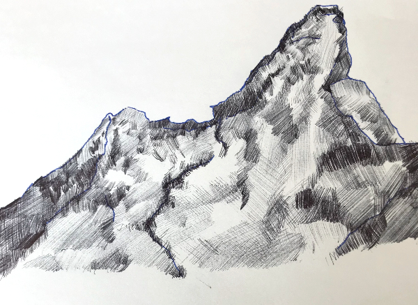 Pen and Ink Mountain