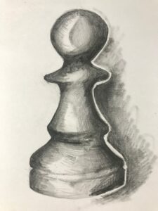Wie man eine Schachfigur zeichnet