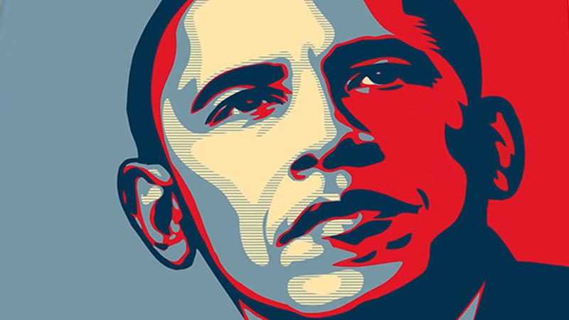 Shepard Fairey macht das Obama-Plakat
